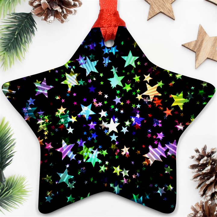 Christmas-star-gloss-lights-light Ornament (Star)