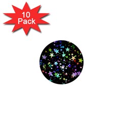 Christmas-star-gloss-lights-light 1  Mini Buttons (10 Pack)  by Jancukart