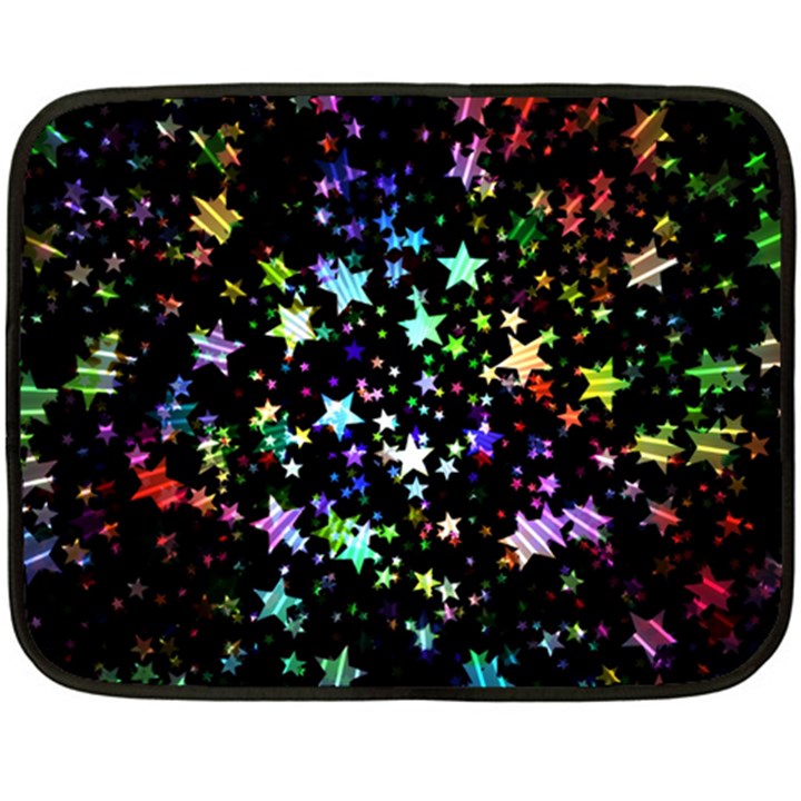 Christmas-star-gloss-lights-light Double Sided Fleece Blanket (Mini) 