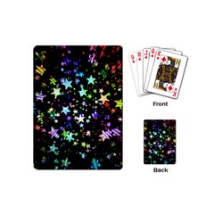 Christmas-star-gloss-lights-light Playing Cards Single Design (mini)