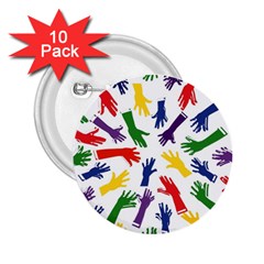 Integration-inclusion-hands-help 2.25  Buttons (10 pack) 