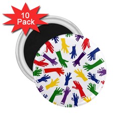 Integration-inclusion-hands-help 2.25  Magnets (10 pack) 