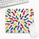 Integration-inclusion-hands-help Large Mousepads Front