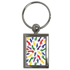 Integration-inclusion-hands-help Key Chain (Rectangle)