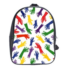 Integration-inclusion-hands-help School Bag (Large)