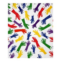 Integration-inclusion-hands-help Shower Curtain 60  x 72  (Medium) 