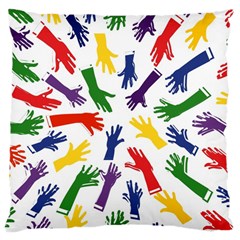 Integration-inclusion-hands-help Large Cushion Case (Two Sides)