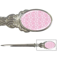 Pink-floral-background Letter Opener