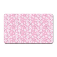 Pink-floral-background Magnet (rectangular) by Jancukart