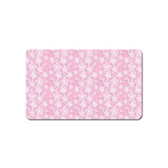 Pink-floral-background Magnet (name Card) by Jancukart