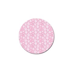 Pink-floral-background Golf Ball Marker by Jancukart