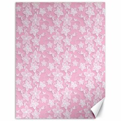 Pink-floral-background Canvas 18  X 24 