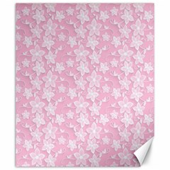 Pink-floral-background Canvas 20  X 24 