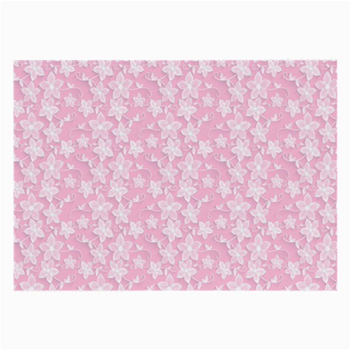 Pink-floral-background Large Glasses Cloth (2 Sides)