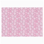 Pink-floral-background Large Glasses Cloth (2 Sides) Back