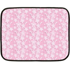 Pink-floral-background Fleece Blanket (mini)