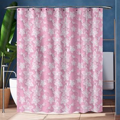 Pink-floral-background Shower Curtain 60  X 72  (medium) 