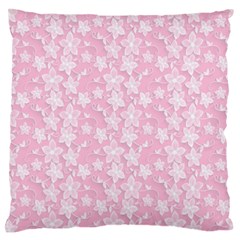 Pink-floral-background Standard Flano Cushion Case (two Sides) by Jancukart