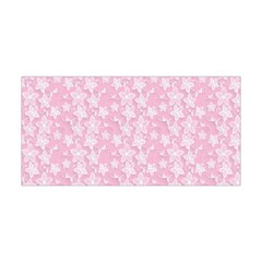 Pink-floral-background Yoga Headband