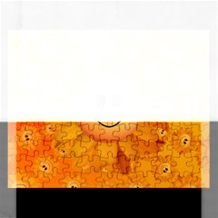 Sun-sunflower-joy-smile-summer Rectangular Jigsaw Puzzl by Jancukart