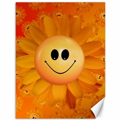 Sun-sunflower-joy-smile-summer Canvas 12  X 16  by Jancukart