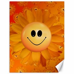 Sun-sunflower-joy-smile-summer Canvas 18  X 24  by Jancukart