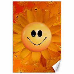 Sun-sunflower-joy-smile-summer Canvas 20  X 30  by Jancukart