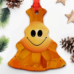 Sun-sunflower-joy-smile-summer Christmas Tree Ornament (two Sides)