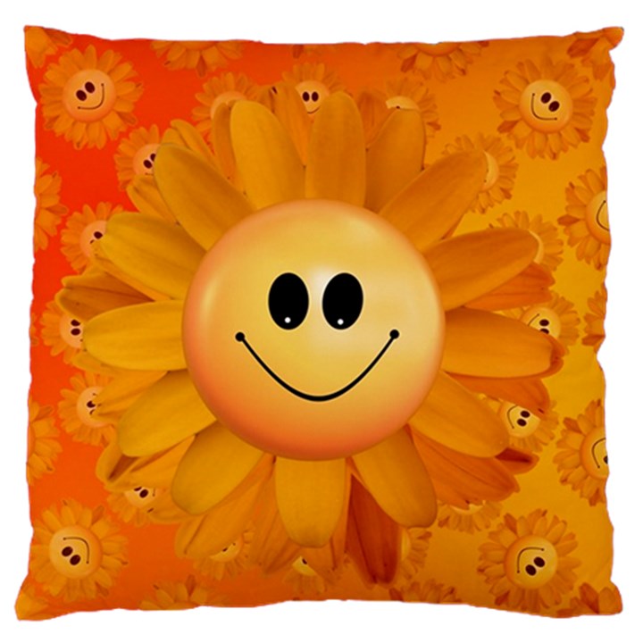 Sun-sunflower-joy-smile-summer Standard Flano Cushion Case (One Side)