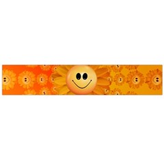 Sun-sunflower-joy-smile-summer Large Flano Scarf  by Jancukart