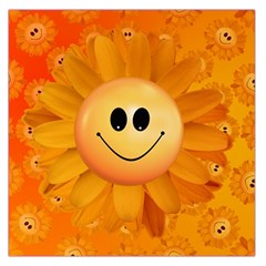 Sun-sunflower-joy-smile-summer Square Satin Scarf (36  X 36 ) by Jancukart