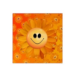 Sun-sunflower-joy-smile-summer Satin Bandana Scarf 22  X 22  by Jancukart