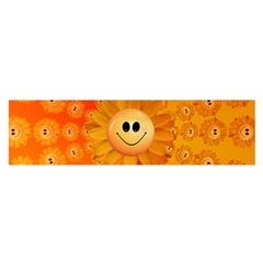 Sun-sunflower-joy-smile-summer Oblong Satin Scarf (16  X 60 ) by Jancukart