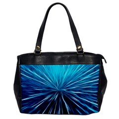 Background-structure-lines Oversize Office Handbag