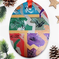 Order In Chaos Oval Ornament (two Sides) by Hayleyboop