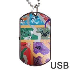 Order In Chaos Dog Tag Usb Flash (two Sides) by Hayleyboop