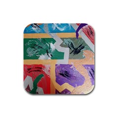 Order In Chaos Rubber Square Coaster (4 Pack) by Hayleyboop