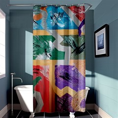 Order In Chaos Shower Curtain 36  X 72  (stall)  by Hayleyboop