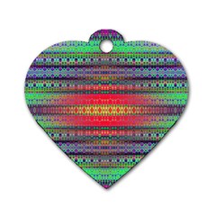 Abundance Dog Tag Heart (one Side) by Thespacecampers