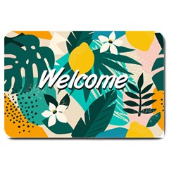 Floral Fruits Plants Large Door Mat by flowerland