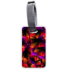 Squares Motif Geometric Pattern Luggage Tag (one Side) by dflcprintsclothing