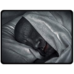 Monster Man Sleeping Double Sided Fleece Blanket (large)  by dflcprintsclothing