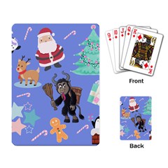 Blue Krampus Christmas Playing Cards Single Design (rectangle) by NerdySparkleGoth