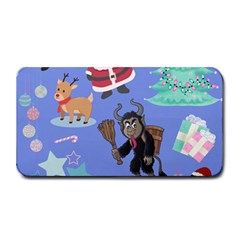 Blue Krampus Christmas Medium Bar Mats by NerdySparkleGoth