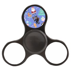 Blue Krampus Christmas Finger Spinner by NerdySparkleGoth