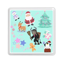 Green Krampus Christmas Memory Card Reader (square) by NerdySparkleGoth