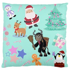 Green Krampus Christmas Standard Flano Cushion Case (two Sides) by NerdySparkleGoth