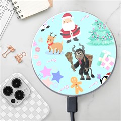 Green Krampus Christmas Wireless Charger by NerdySparkleGoth