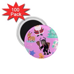 Pink Krampus Christmas 1 75  Magnets (100 Pack)  by NerdySparkleGoth