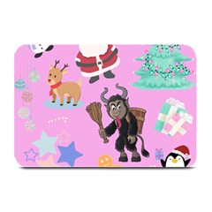 Pink Krampus Christmas Plate Mats by NerdySparkleGoth